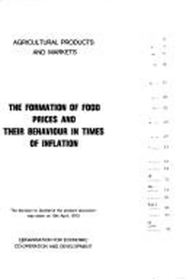 Capa de The formation of Food prices and their behaviour in times of inflation