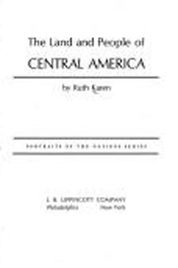 Capa de The land and people of Central America