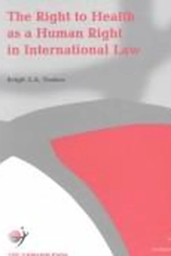 Capa de The right to health as a human right in international law