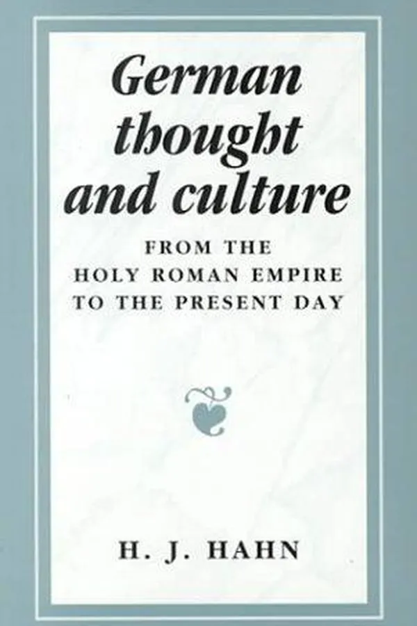 Capa de German thought and culture