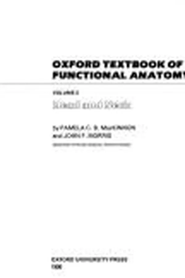 Capa de Oxford textbook of functional anatomy