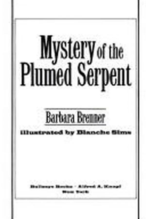 Capa de Mystery of the plumed serpent