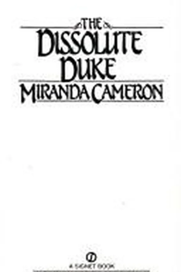 Capa de The Dissolute Duke