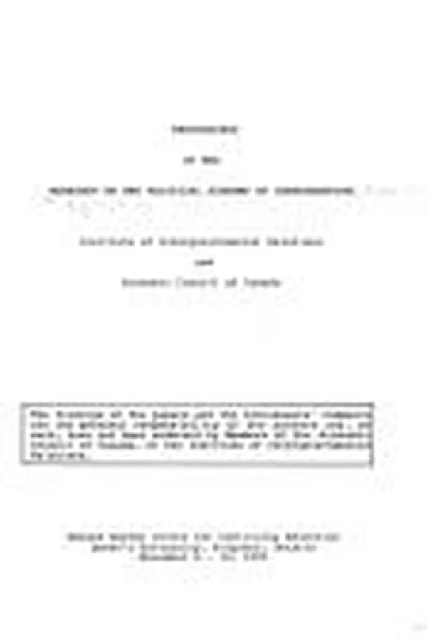 Capa de Proceedings of the Workshop on the Political Economy of Confederation
