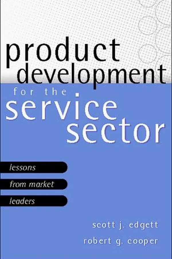 Capa de Product development for the service sector
