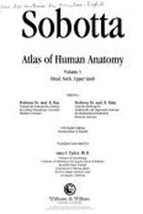Capa de Sobotta atlas of human anatomy