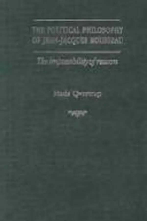 Capa de The Political Philosophy of Jean-Jacques Rousseau