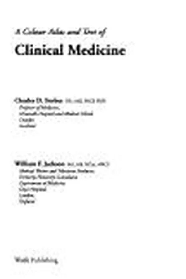 Capa de A colour atlas and text of clinical medicine