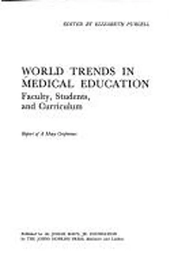 Capa de World trends in medical education