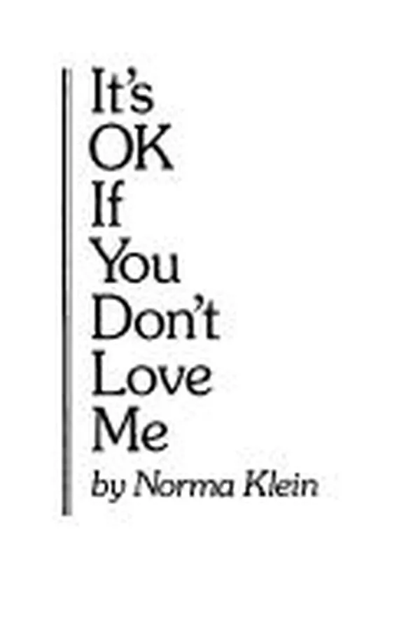 Capa de It's OK if you don't love me