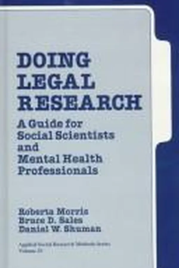 Capa de Doing legal research