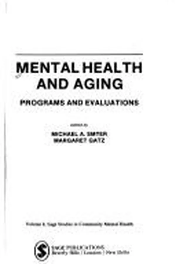 Capa de Mental health and aging