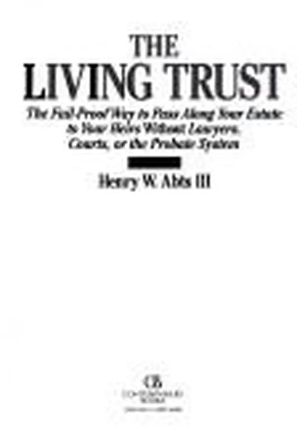 Capa de The living trust