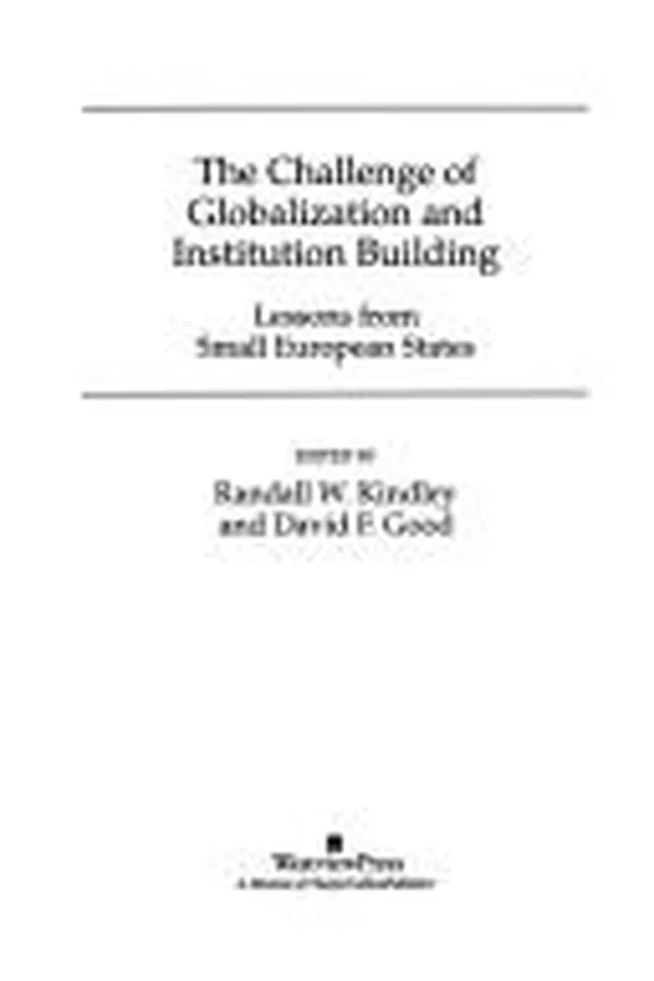 Capa de The challenge of globalization and institution building