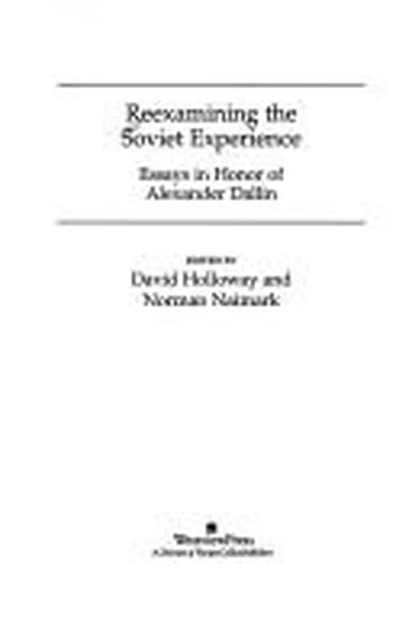 Capa de Reexamining the Soviet experience