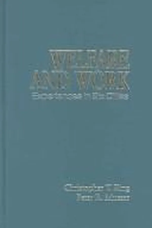 Capa de Welfare and work