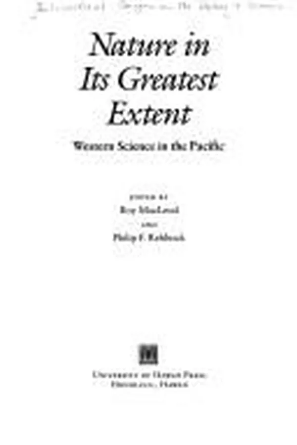 Capa de Nature in its greatest extent