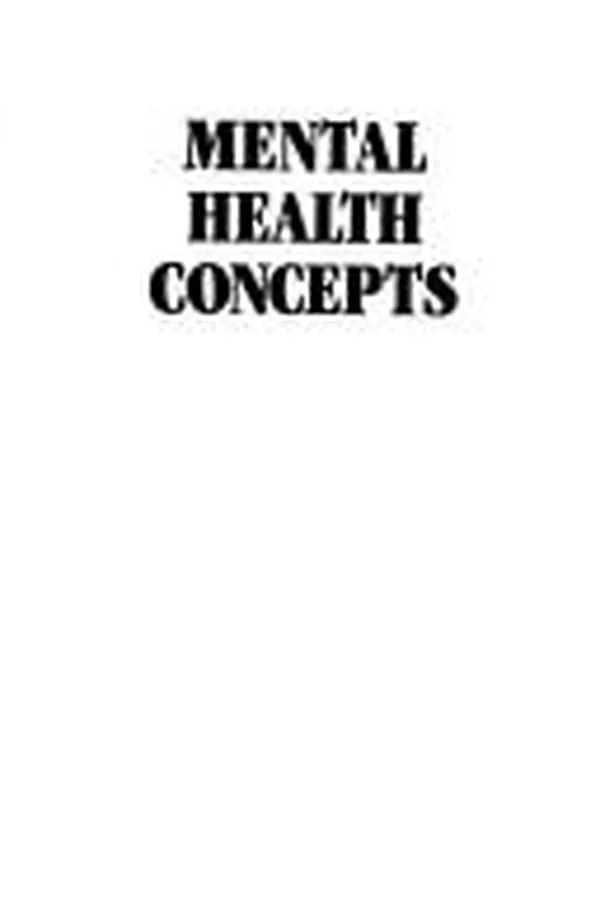 Capa de Mental health concepts