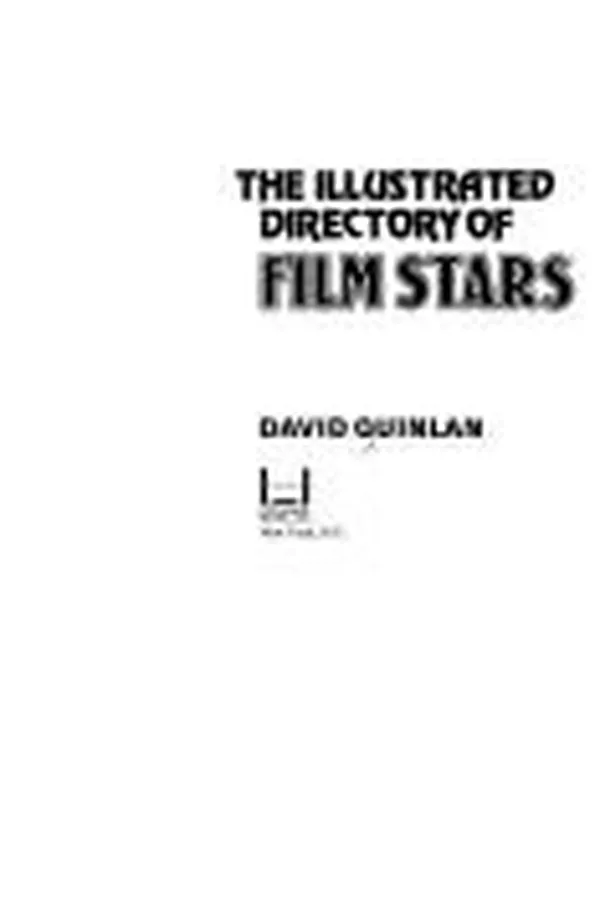 Capa de Illustrated directory of film stars /