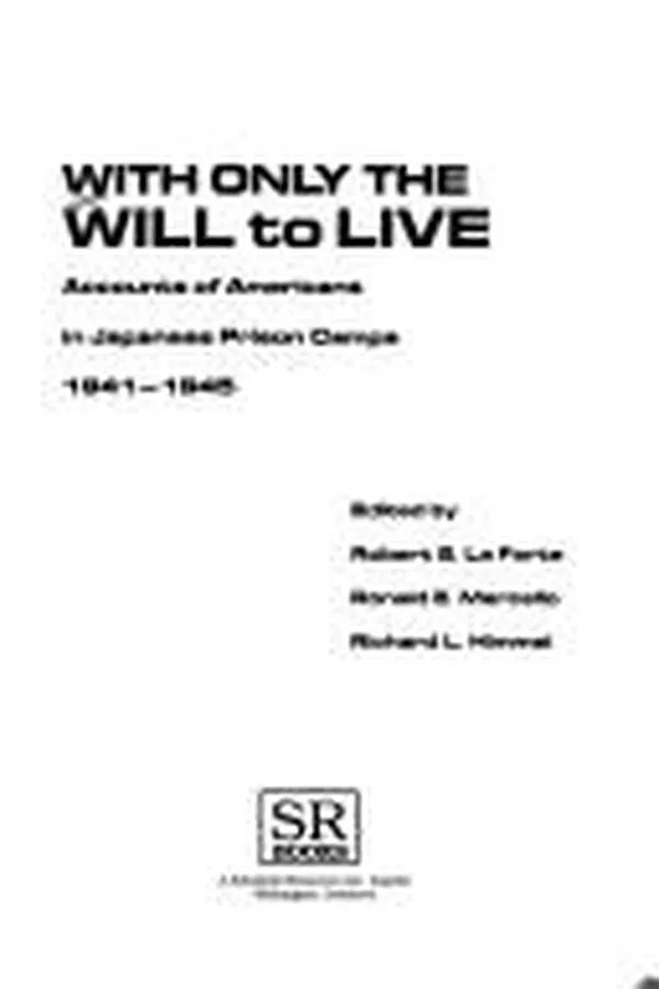 Capa de With only the will to live