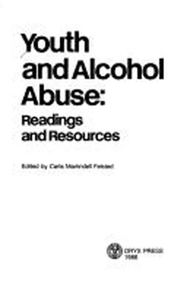 Cover of Youth and alcohol abuse