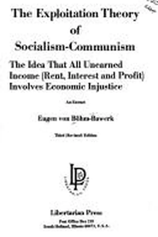 Capa de The exploitation theory of socialism-communism