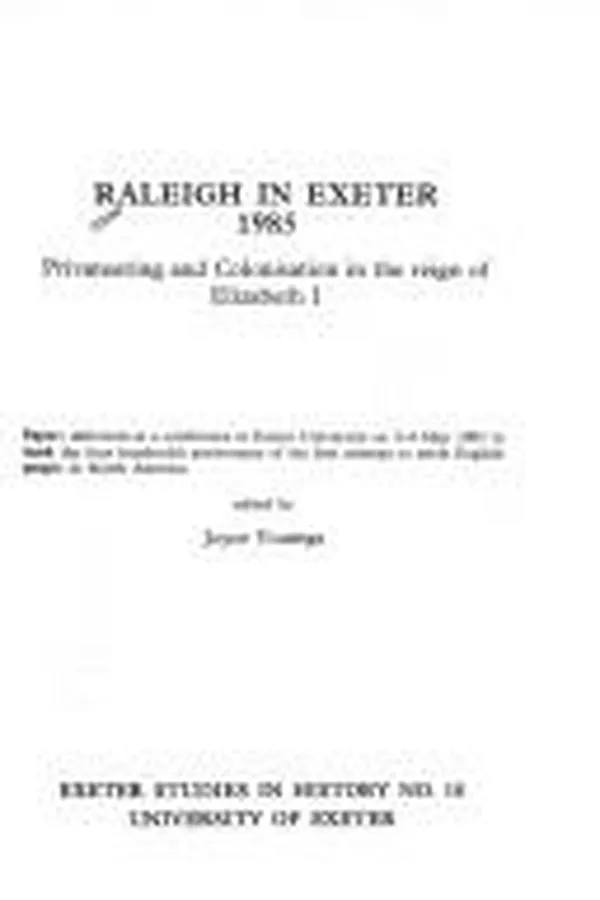 Capa de Raleigh in Exeter, 1985