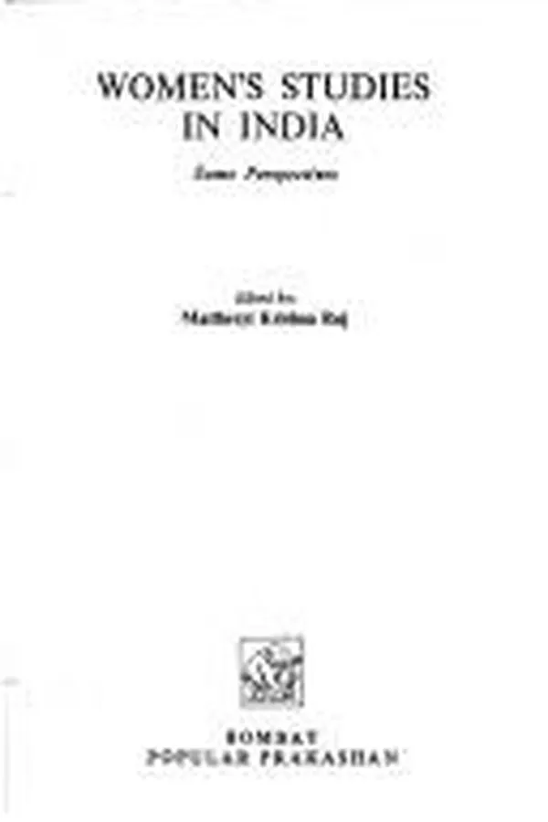 Capa de Women's studies in India