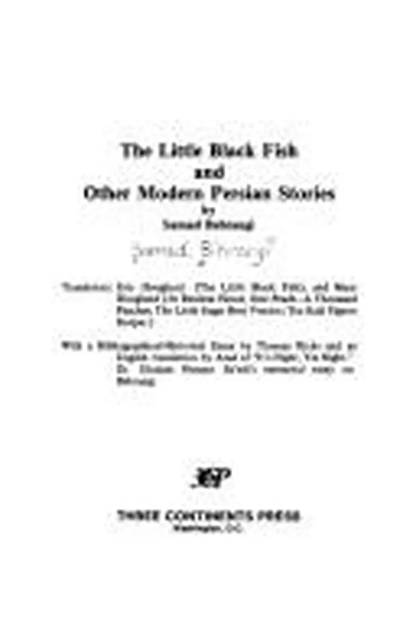 Capa de The little black fish and other modern Persian stories