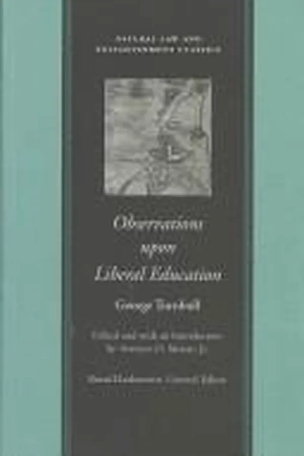 Capa de Observations upon Liberal Education, in All Its Branches (Natural Law and Enlightenment Classics)