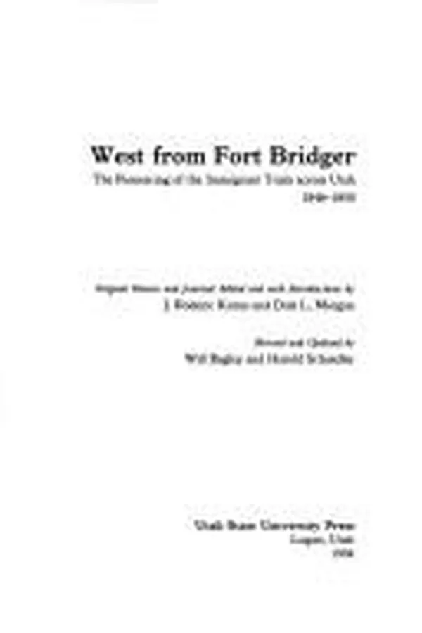 Capa de West from Fort Bridger