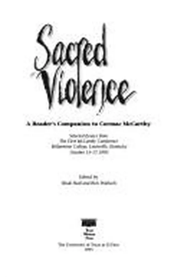 Capa de Sacred violence