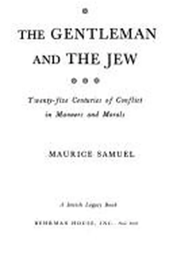 Capa de The gentleman and the Jew
