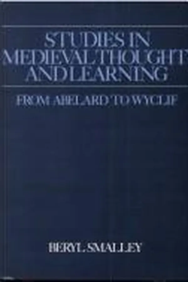 Capa de Studies in medieval thought and learning from Abelard to Wyclif