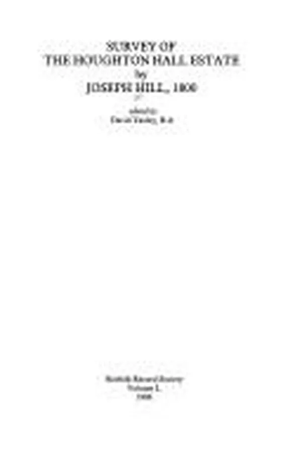 Capa de Survey of the Houghton Hall estate