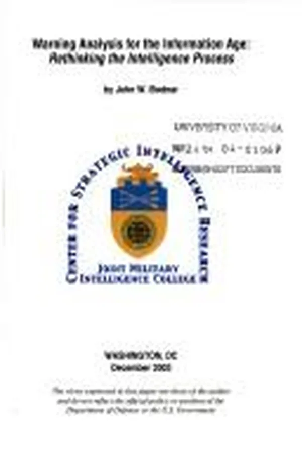Capa de Warning analysis for the information age