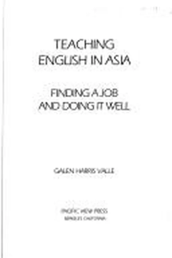 Capa de Teaching English in Asia