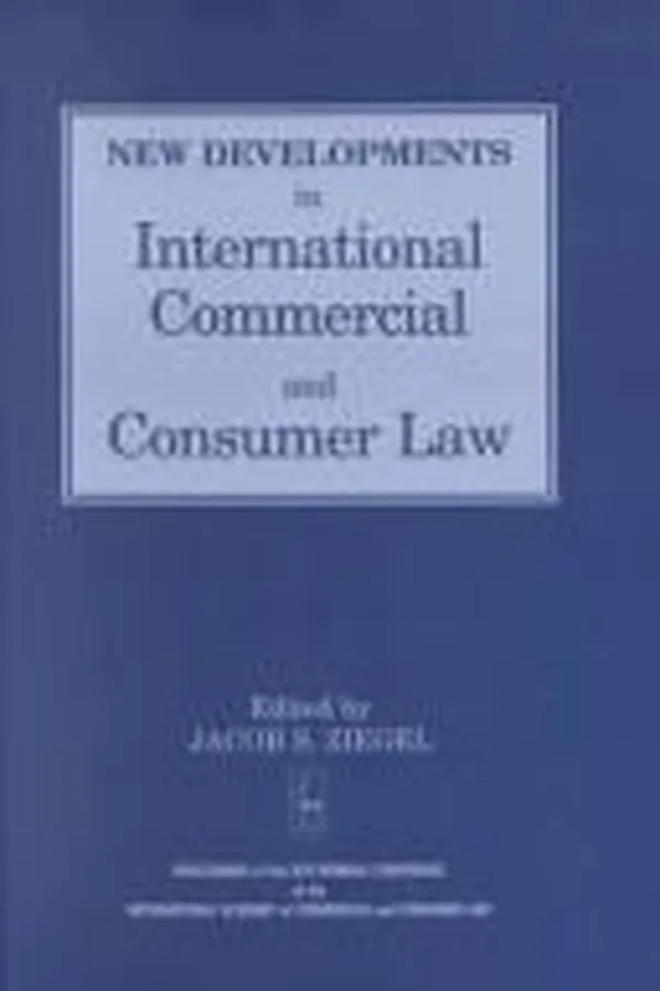 Capa de New developments in international commercial and consumer law