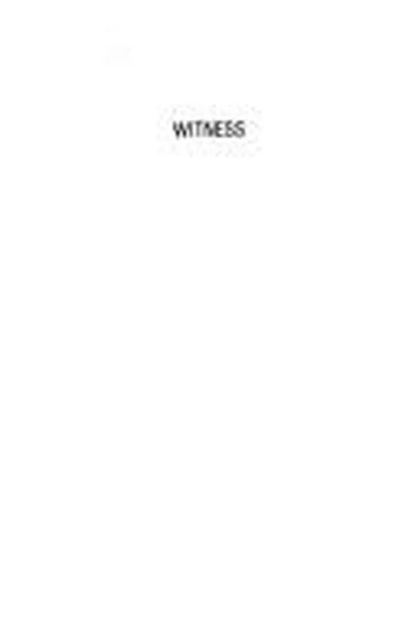 Capa de Witness