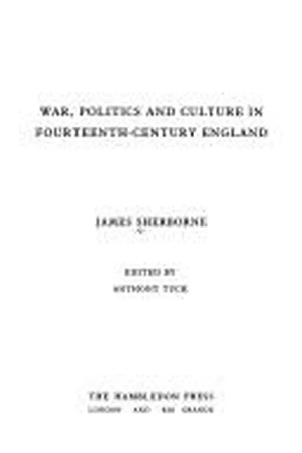 Capa de War, politics, and culture in fourteenth-century England