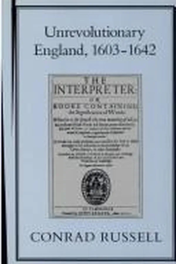 Capa de Unrevolutionary England, 1603-1642