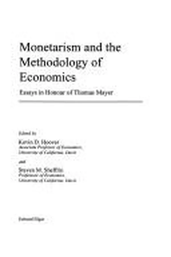 Capa de Monetarism and the methodology of economics