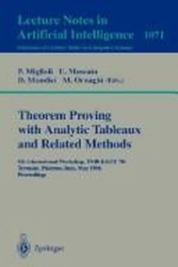 Capa de Theorem proving with analytic tableaux and related methods