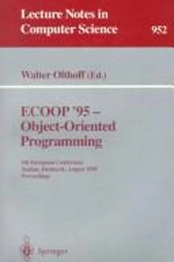 Capa de ECOOP '95, object-oriented programming