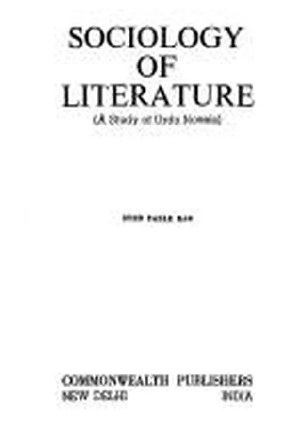 Capa de Sociology of literature