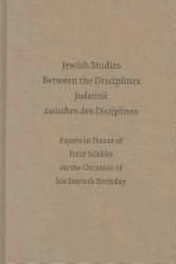 Capa de Jewish studies between the disciplines