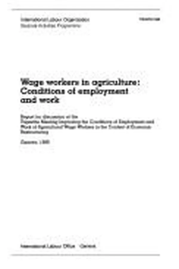 Capa de Wage workers in agriculture