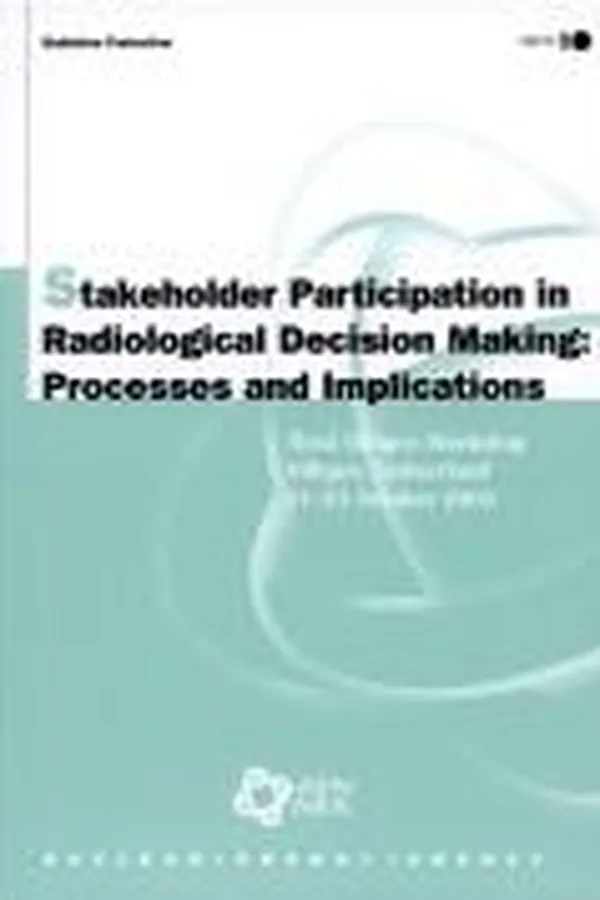 Capa de Stakeholder participation in radiological decision making
