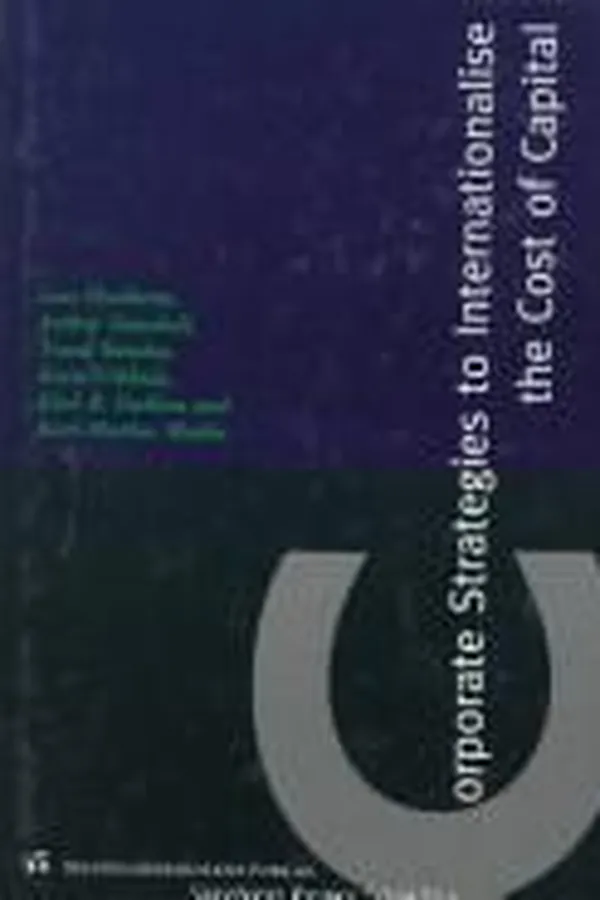 Capa de Corporate strategies to internationalise the cost of capital