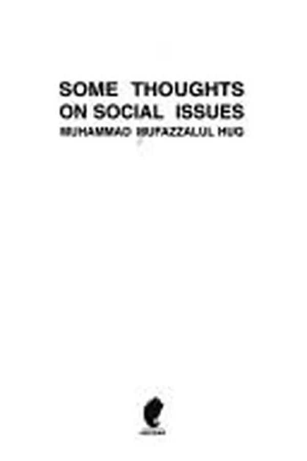 Capa de Some thoughts on social issues
